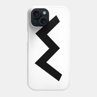 E – Greek Mythology - Black Letter E Phone Case