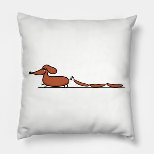 Dachshund with sausages Pillow