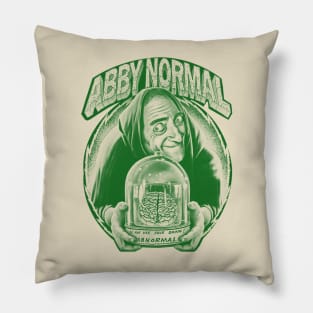 abby normal - green solid style Pillow