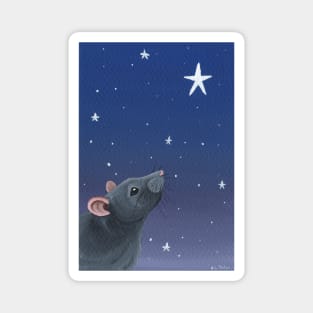 Stargazing Rat Magnet