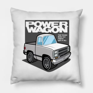 White - Power Wagon (1980) Pillow