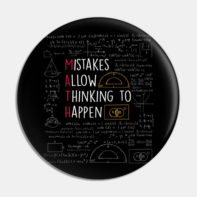 Mistakes Allow Thinking to Happen - Math Teacher T-Shirt