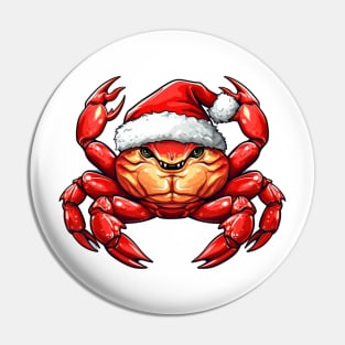 Christmas Crab Pin