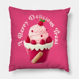 raspberry ice-cream Pillow