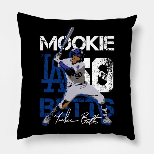 mookie betts Pillow by 10thstreet