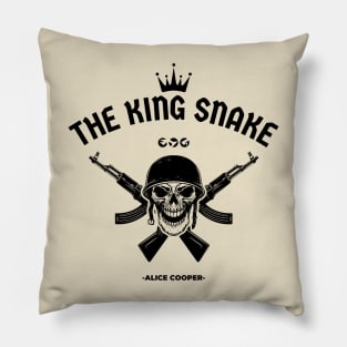 Alice - The King snake // Skull Army Design For Album Fan Art Pillow