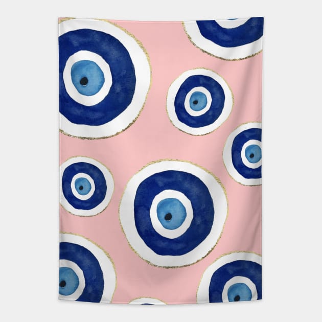 Turkish Evil Eye Tapestry by zocostore