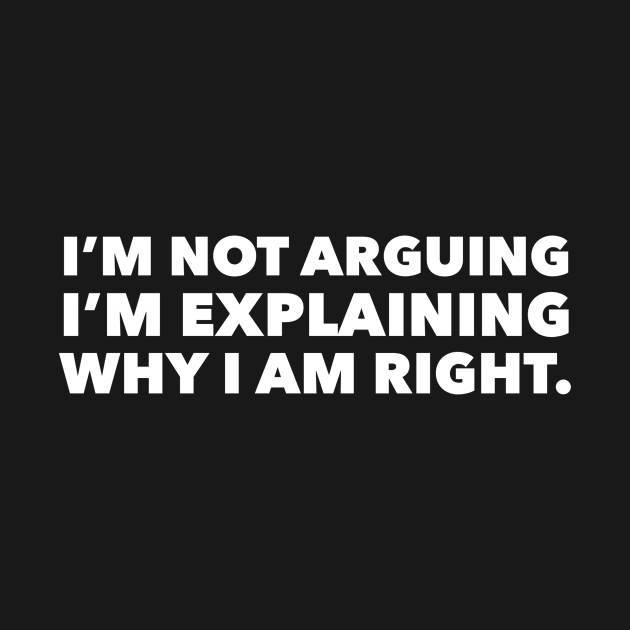 I am not arguing I am explaining why I am right by mivpiv