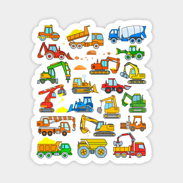 Digger Excavator Magnet by samshirts