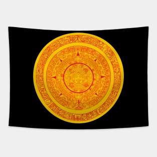 Mayan calendar ring and full calendar Tapestry