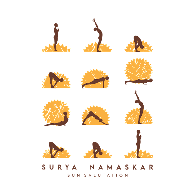 SURYA NAMARKAR - Sun Salutation by ilustraideia