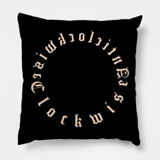 Clockwise anticlockwise Pillow