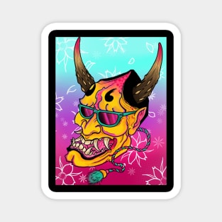 Too cool Hannya Magnet