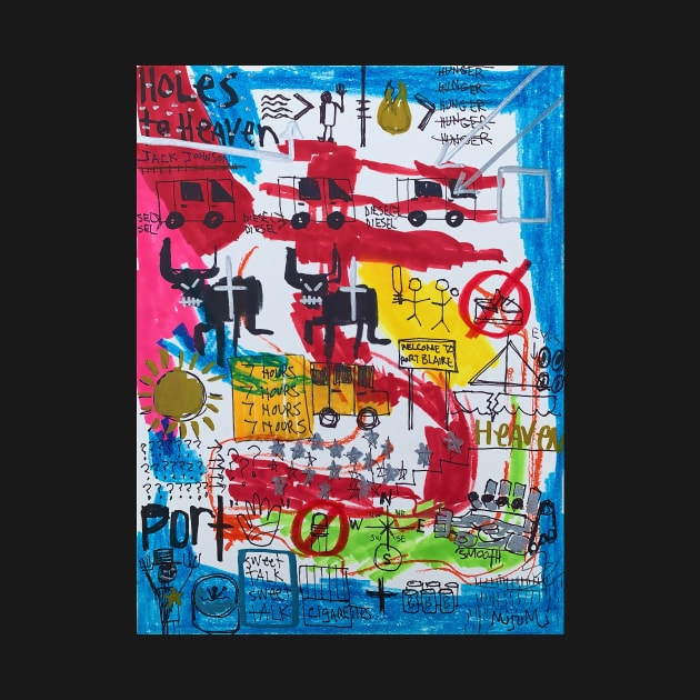 HOLES TO HEAVEN by Basquiat