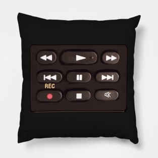 Remote control buttons 2 press play, rewind, fast forward, record, pause or mute Pillow