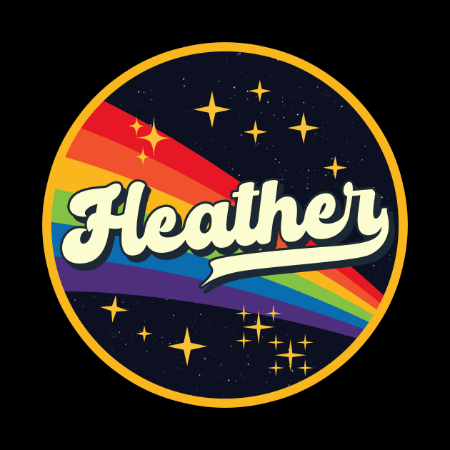 Heather // Rainbow In Space Vintage Style by LMW Art