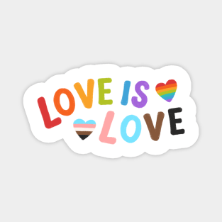 Love is Love Shirt Pride T-Shirt Gay Pride Tshirt Proud LGBTQ apparel Lesbian Pride Bi Pride Equality Shirt Pride Month Gift Rainbow shirt Magnet