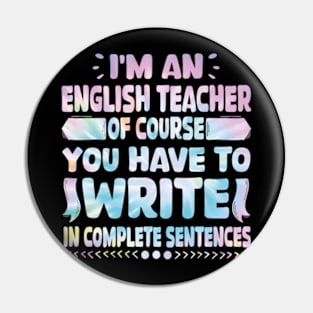 English Teacher Linguistics Grammar Professor Writer Editor Pin