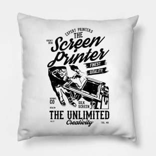 Screen Printer Pillow