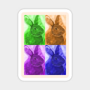 Pop Art Bunnies Magnet