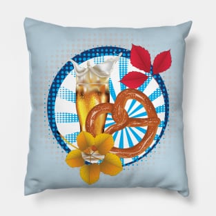 Pretzel with splashing Beer Pillow