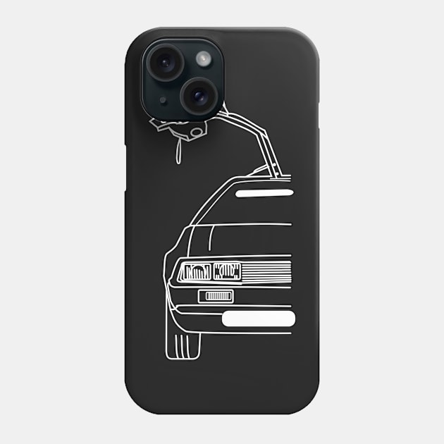 Cool Delorean Vintage car Phone Case by Aurealis