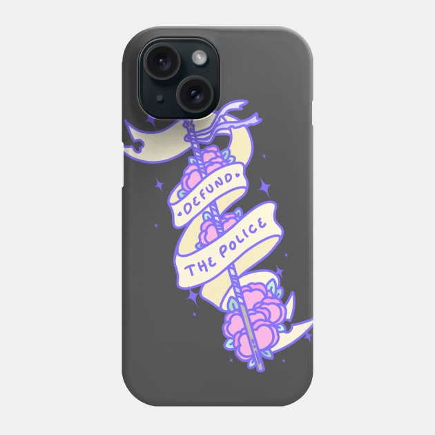 Defund the Police Negima Staff - Kawaii Justice Series Phone Case by Cosmic Queers