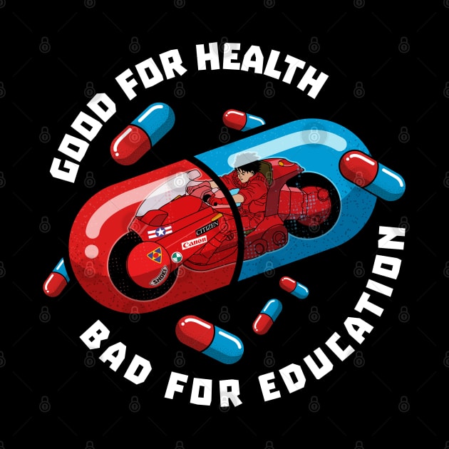 Akira pills - good for health bad for education by Playground