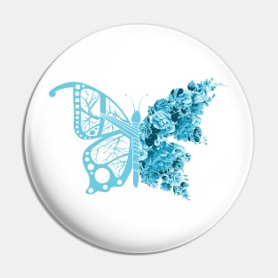 Floral Butterfly Pin