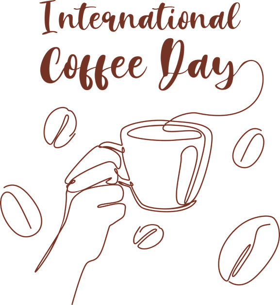 International Coffee Day Kids T-Shirt by Irkhamsterstock