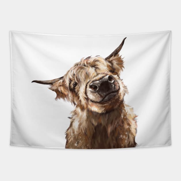 Highland Cow Tapestry by bignosework