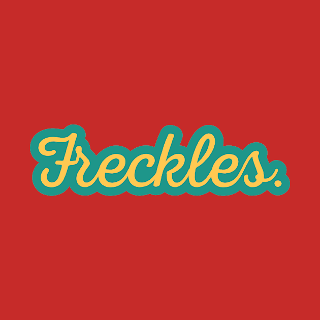 Freckles. green by this.space