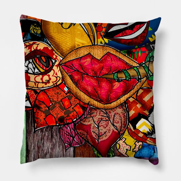 Wild Stoner Flower Pillow by artbyomega