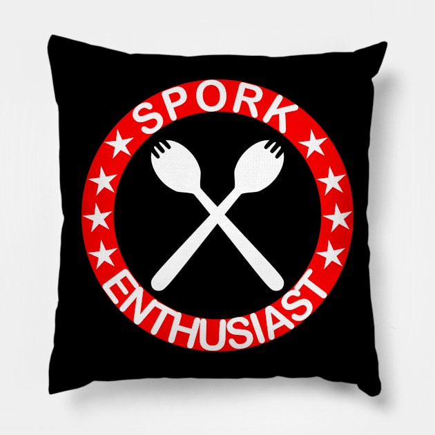 Spork Enthusiast Camp Life Pillow by machasting