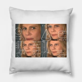 Confused Math Lady Pillow