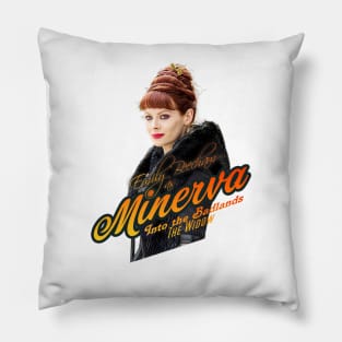 into the badlands series Emily Beecham as The Widow / Minerva themed graphic design by ironpalette Pillow