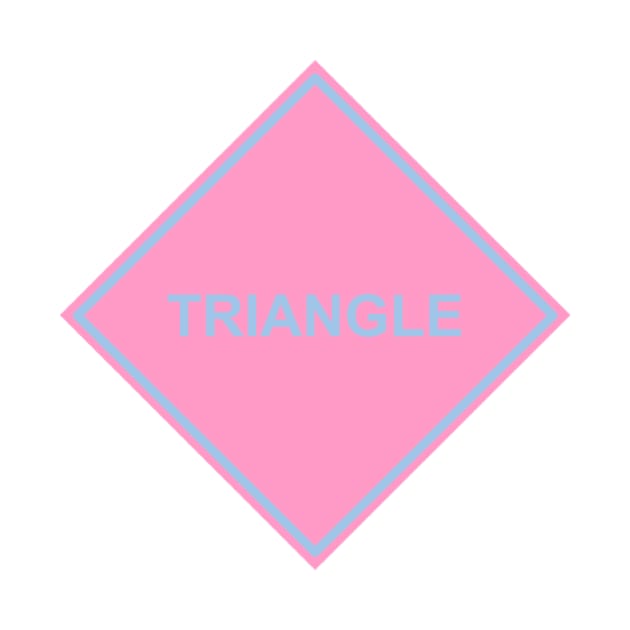 Pink Blue Triangle by rockcock