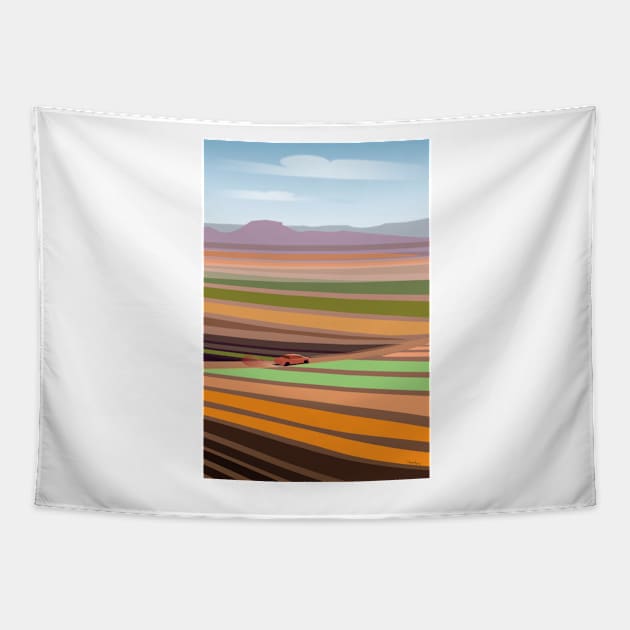 Yuma Road Cutoff Tapestry by charker