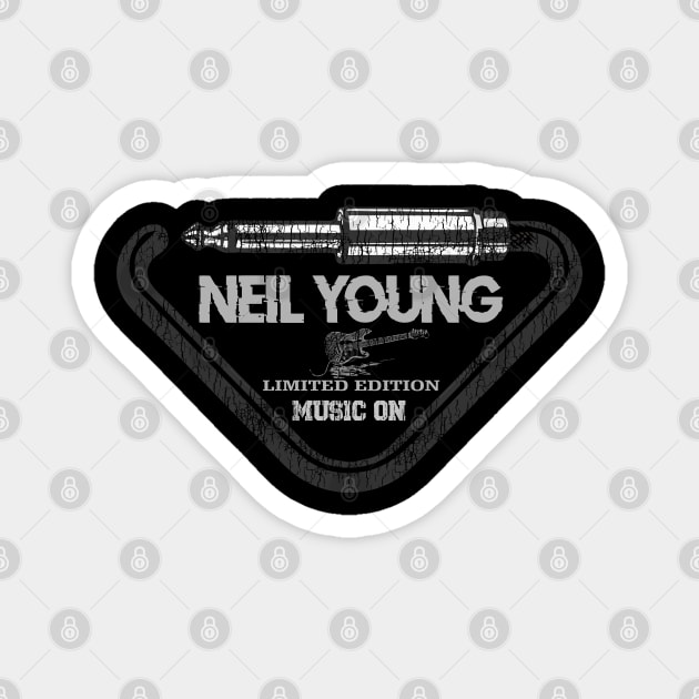 Neil Young Exclusive Art Magnet by artcaricatureworks