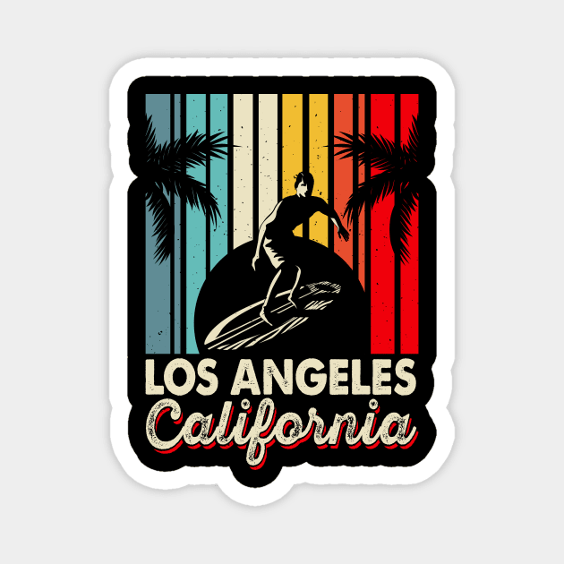 Los Angeles California T Shirt For Men T-Shirt Magnet by QueenTees
