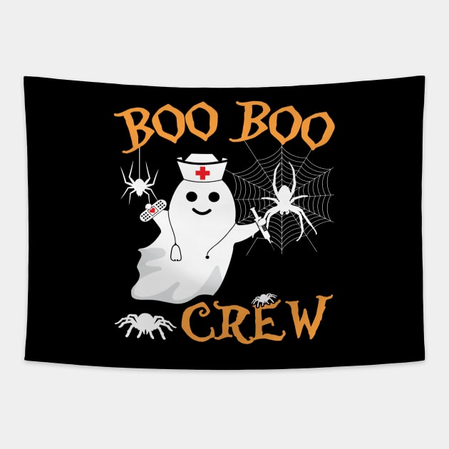 Spooky Boo Boo Crew Spider Web Emergency Medical. Tapestry by Maxx Exchange