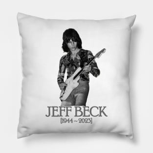 jeff beck 1944 - 2023 Pillow