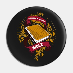 Emergency Bible Numbers Pin