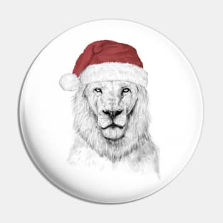 Santa lion Pin