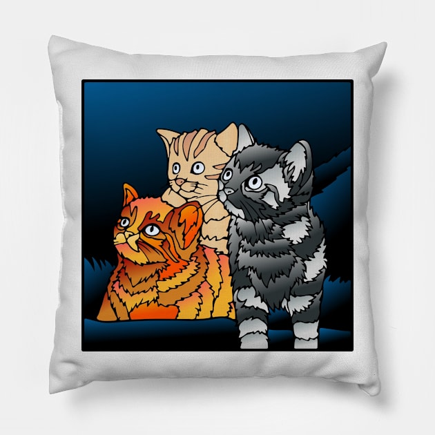 Cats 248 (Style:1) Pillow by luminousstore