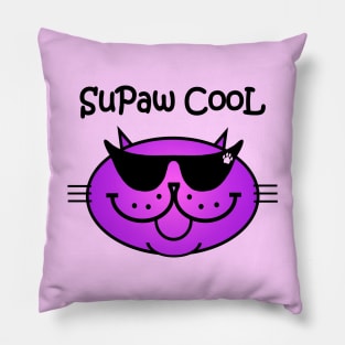 SuPaw CooL - PURRple Pillow