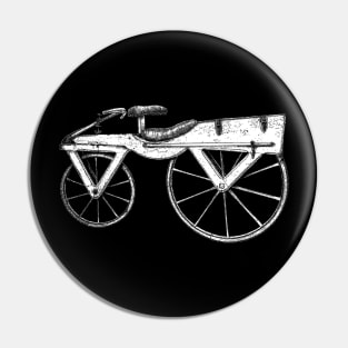 First Bicycle, Draisine, Bike, Two wheels Pin