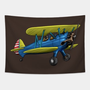 Boeing Stearman Radial Aircraft Tapestry