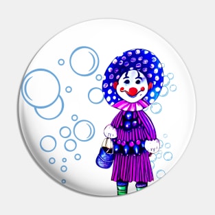 MAY THE BUBBLE CLOWN Pin