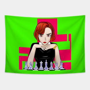 beth harmon the ginger in chess master Tapestry